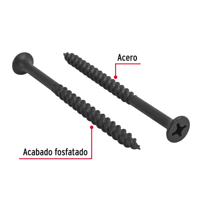 100 Tornillos Multiusos 14 x 3-1/2 pulg