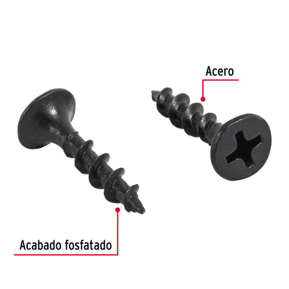 Tornillo gypsum multiusos fosfatada 6 x 3/4 pulg