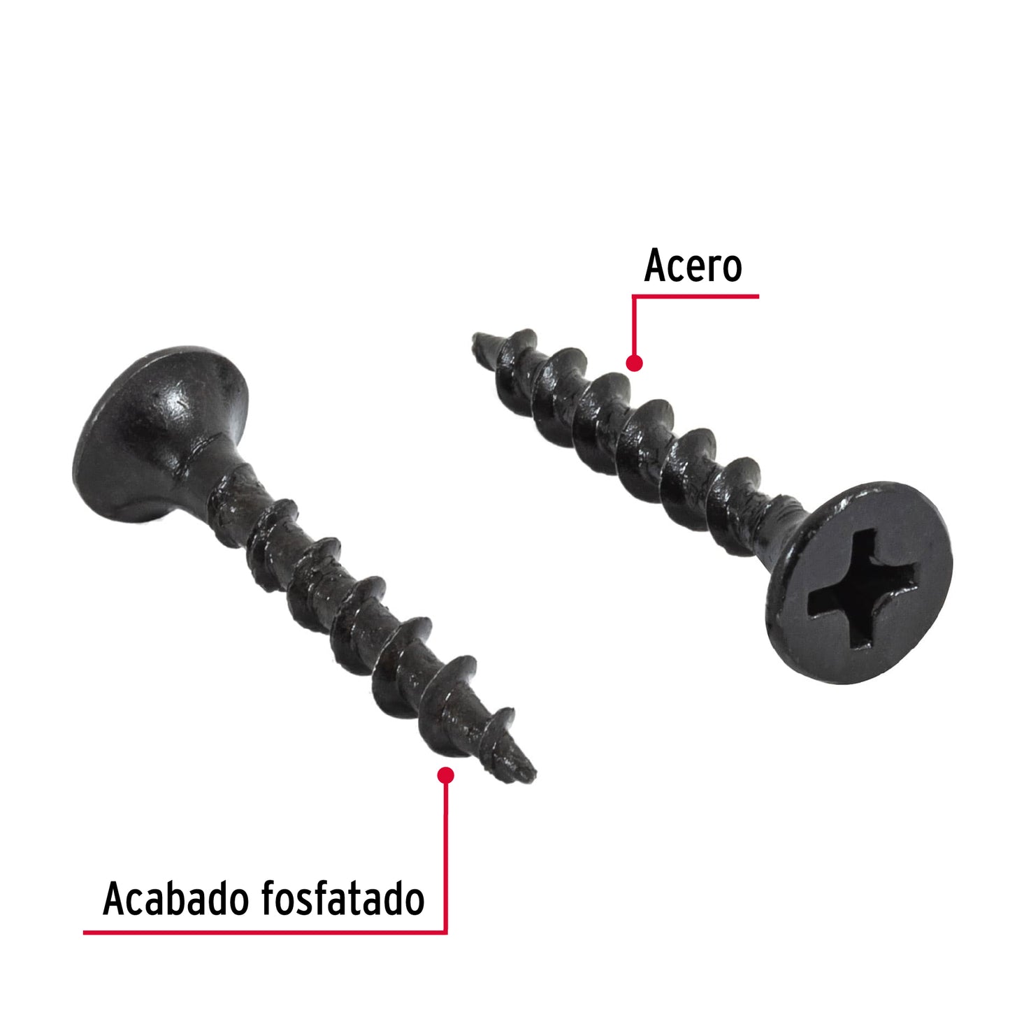 Tornillo gypsum multiusos fosfatada 6 x 1 pulg