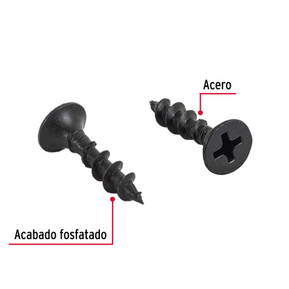 Tornillo gypsum multiusos fosfatada 8 x 3/4 pulg