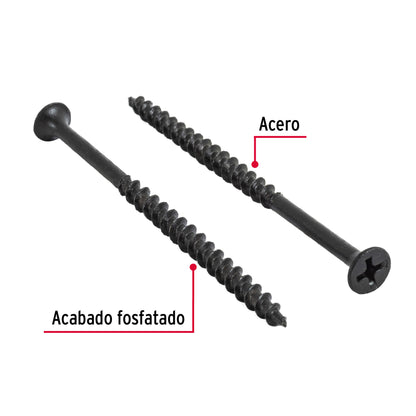 Tornillo gypsum multiusos fosfatada 8 x 3 pulg