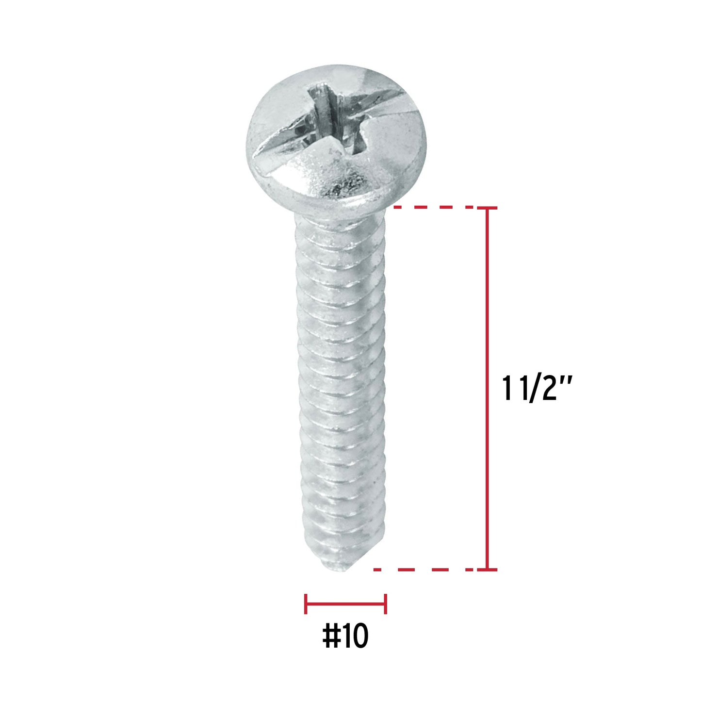 Tornillo gypsum para lamina 10 x 1-1/2 pulg