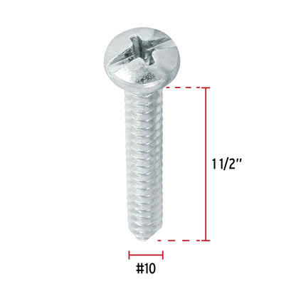 Tornillo gypsum para lamina 10 x 1-1/2 pulg