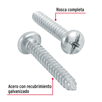 Tornillo gypsum para lamina 10 x 1-1/4 pulg