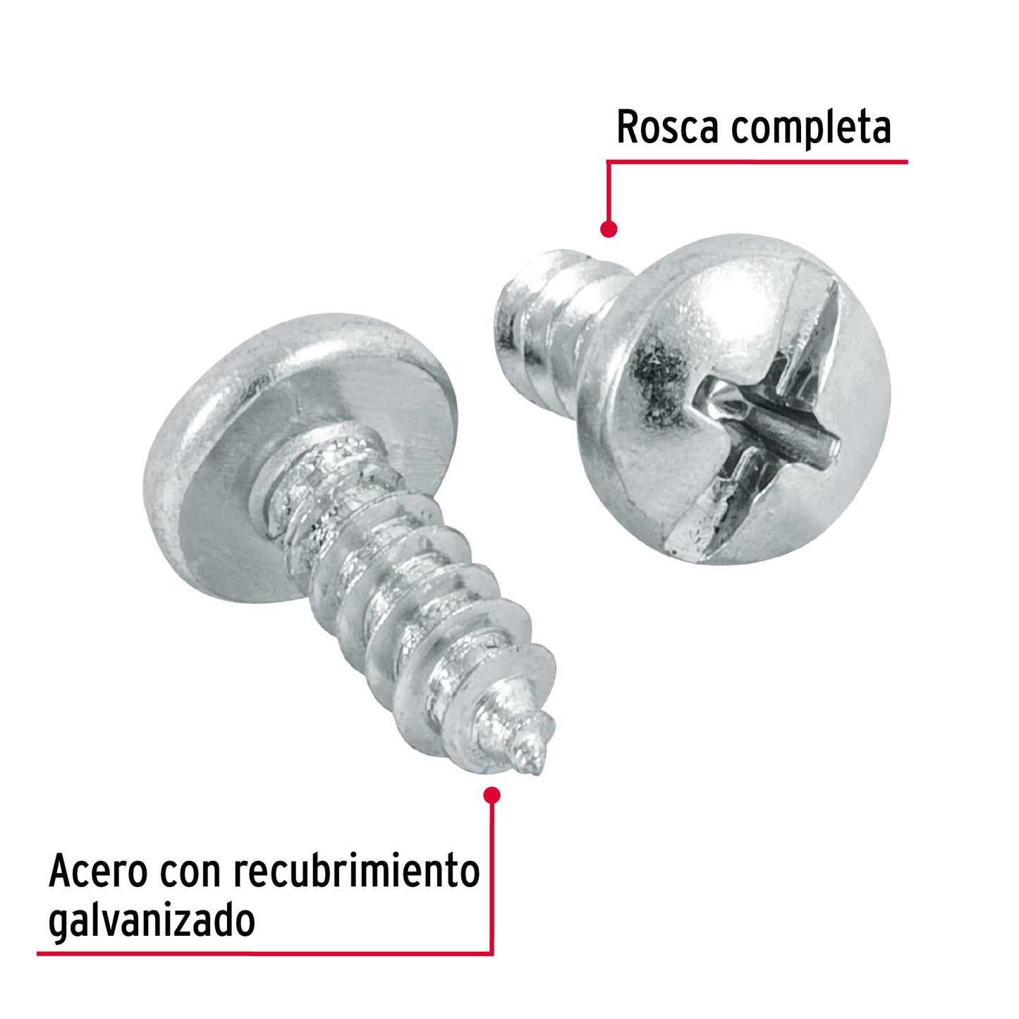 Tornillo gypsum para lamina 10 x 1/2 pulg