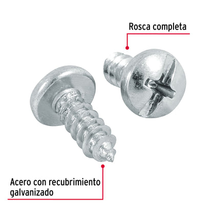 Tornillo gypsum para lamina 10 x 1/2 pulg