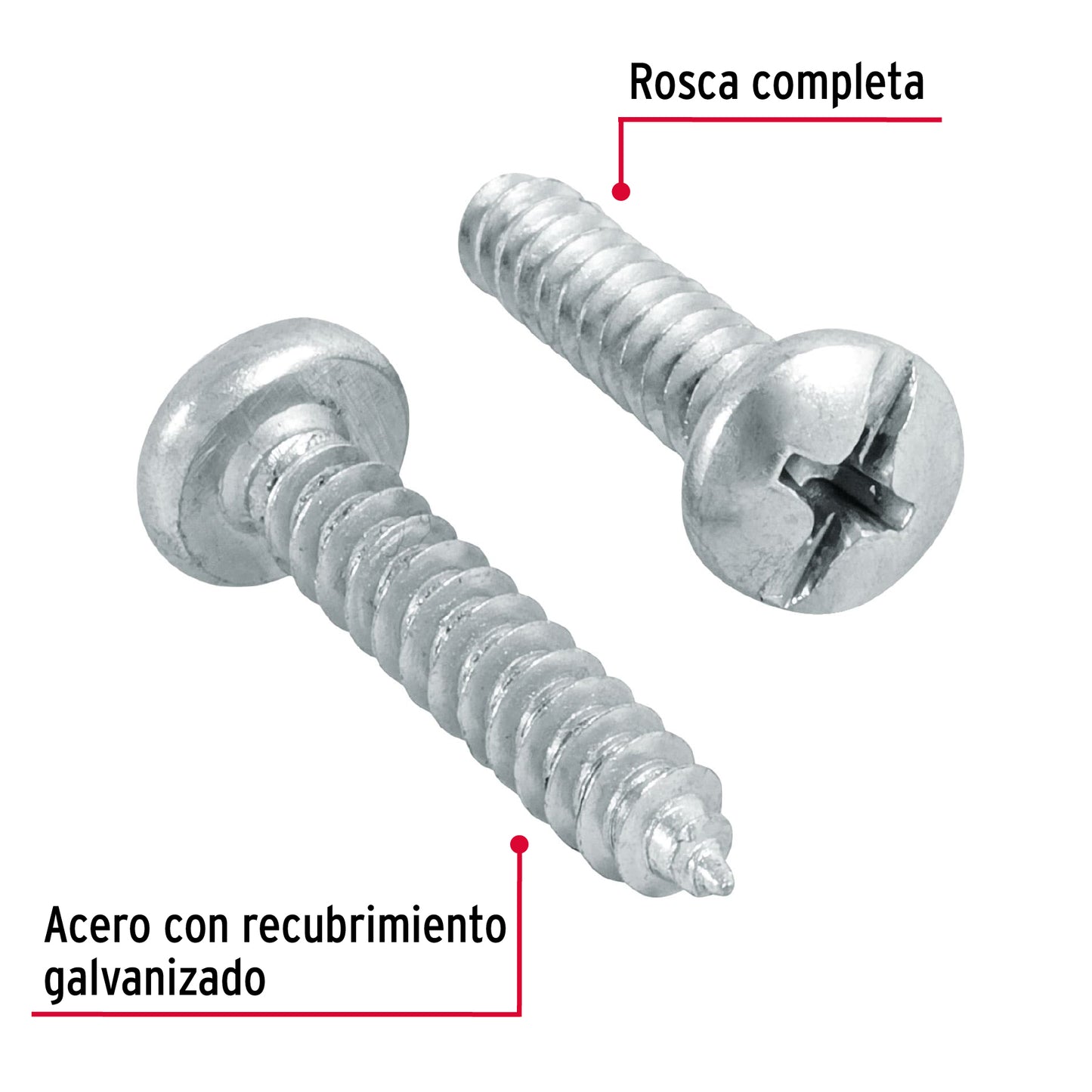 Tornillo gypsum para lamina 10 x 1 pulg