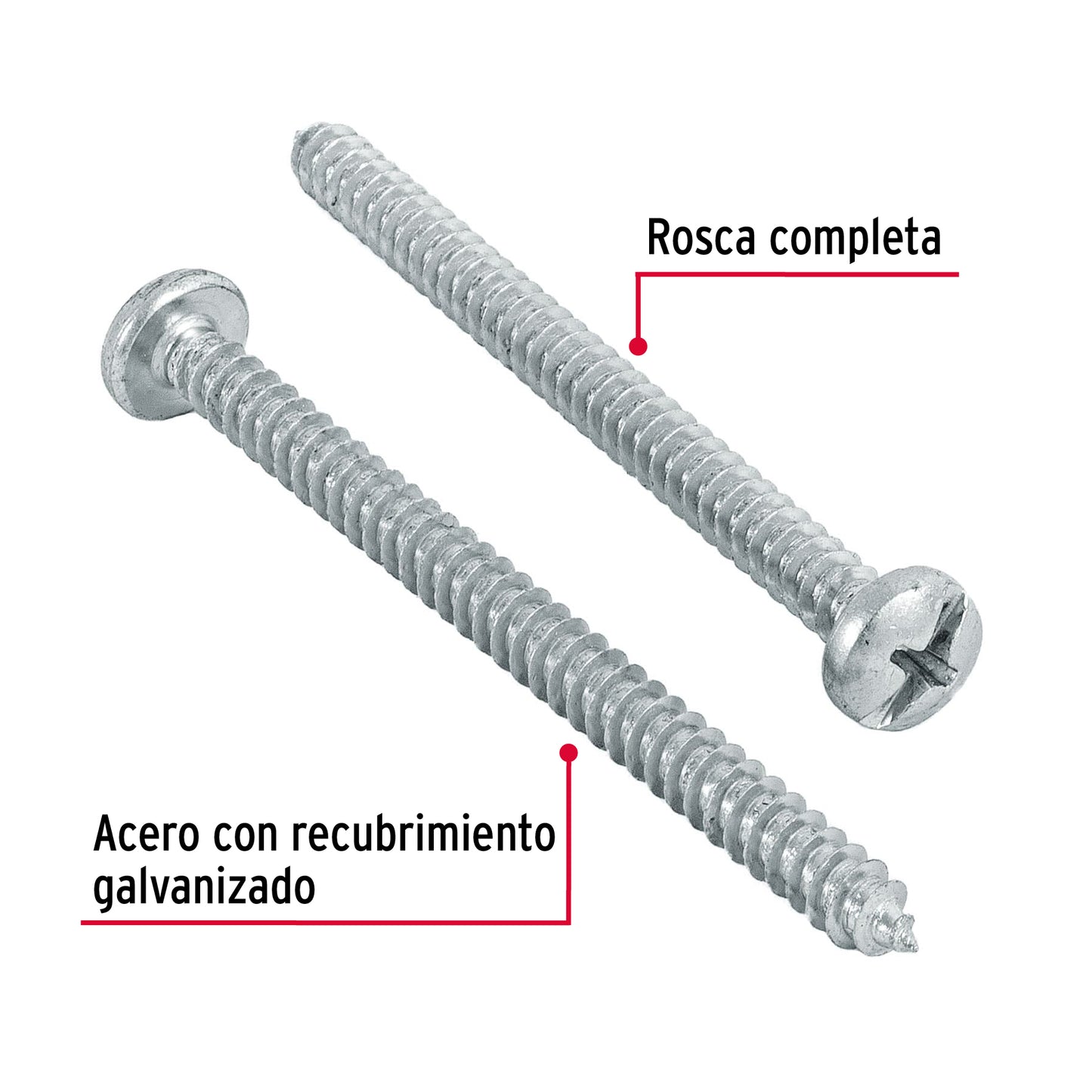 Tornillo gypsum para lamina 10 x 2-1/2 pulg