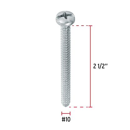 Tornillo gypsum para lamina 10 x 2-1/2 pulg