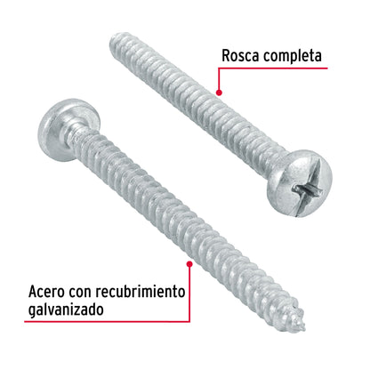 Tornillo gypsum para lamina 10 x 2 pulg