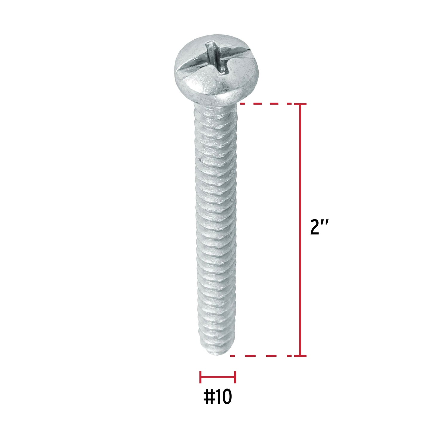 Tornillo gypsum para lamina 10 x 2 pulg
