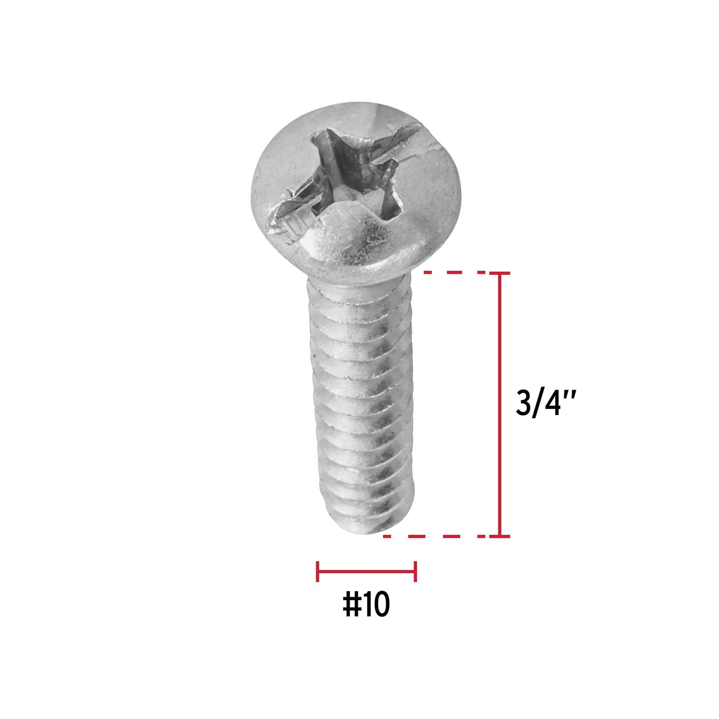 Tornillo gypsum para lamina 10 x 3/4 pulg