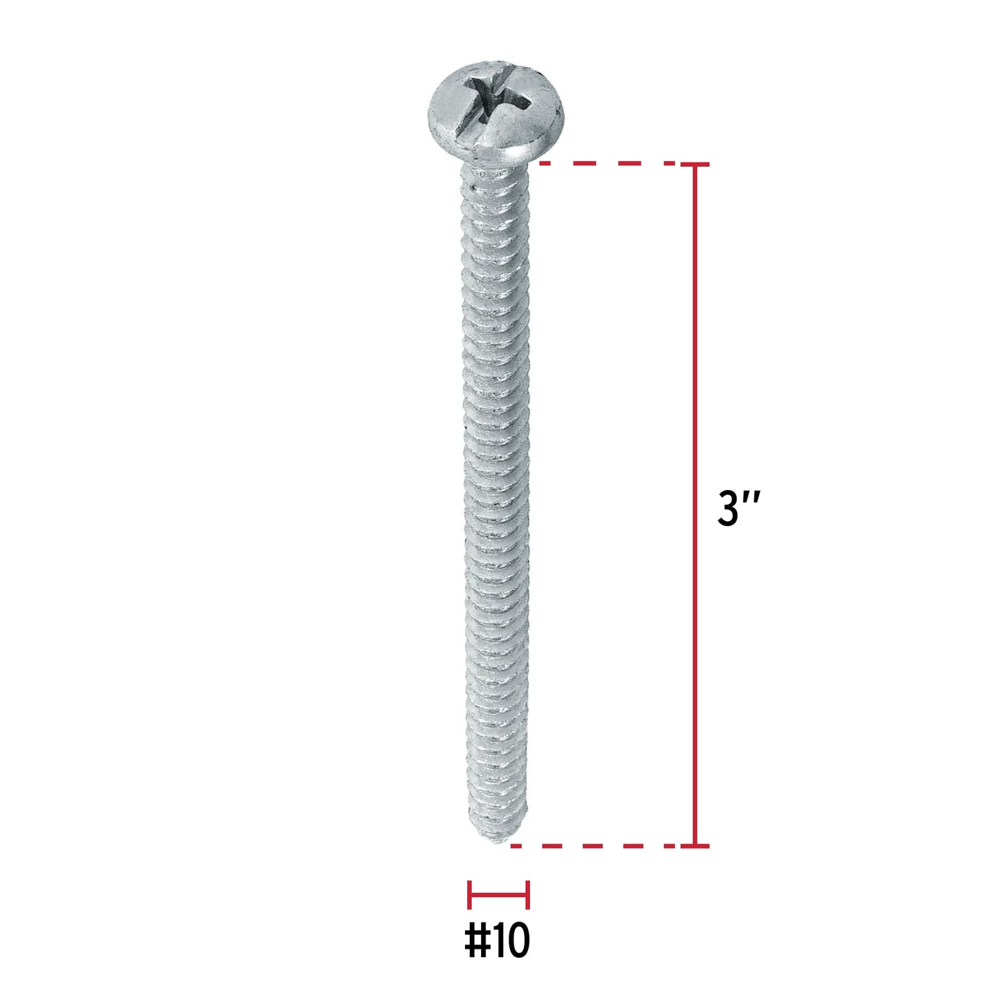 Tornillo gypsum para lamina 10 x 3 pulg