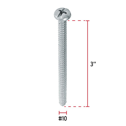 Tornillo gypsum para lamina 10 x 3 pulg