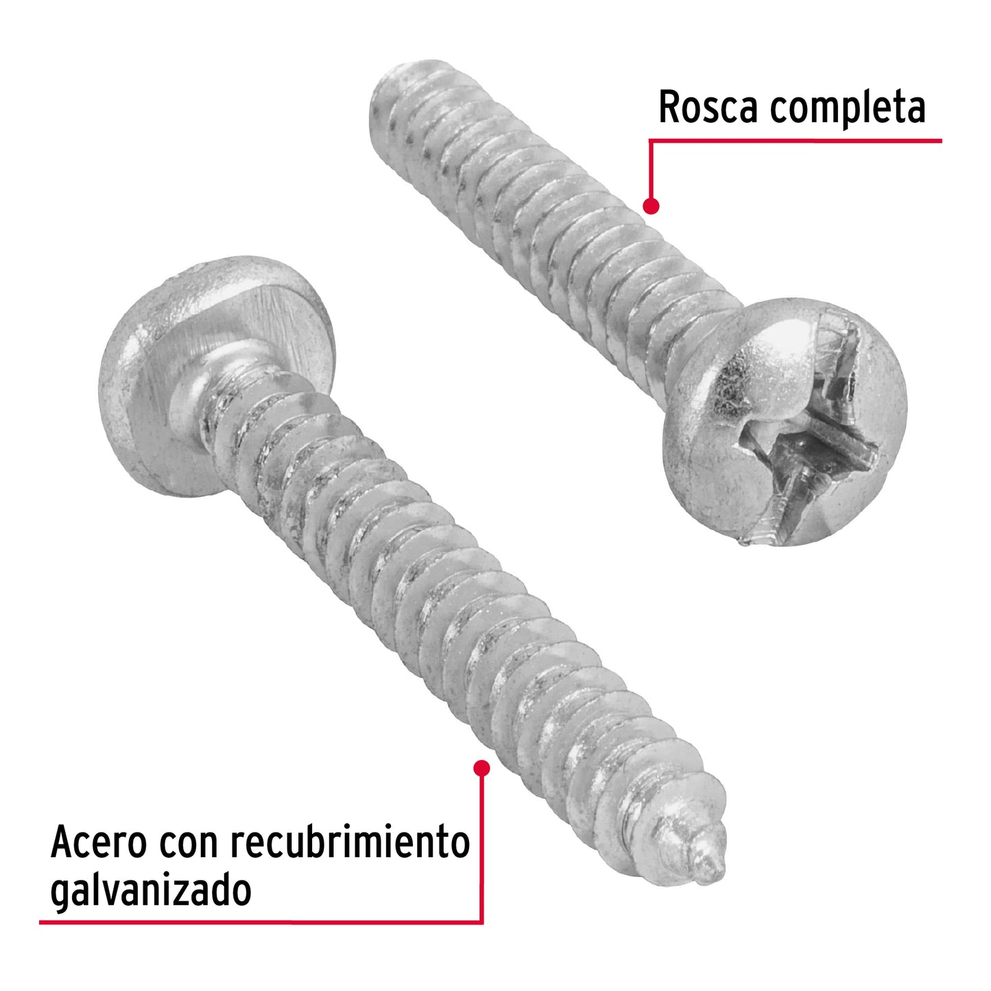 Tornillo gypsum para lamina 12 x 1-1/2 pulg