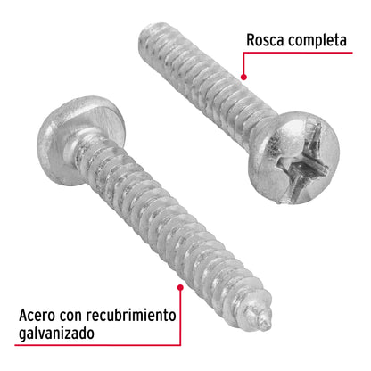 Tornillo gypsum para lamina 12 x 1-1/2 pulg