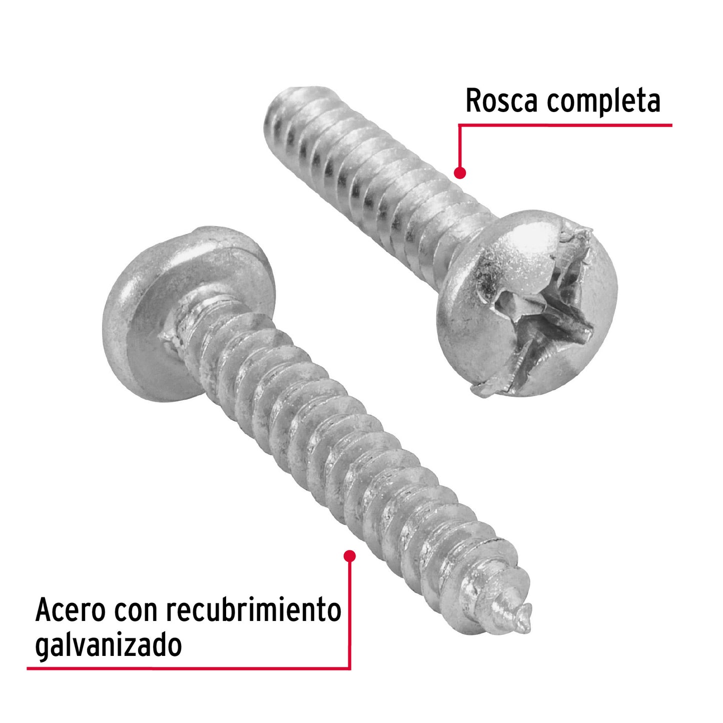 Tornillo gypsum para lamina 12 x 1-1/4 pulg
