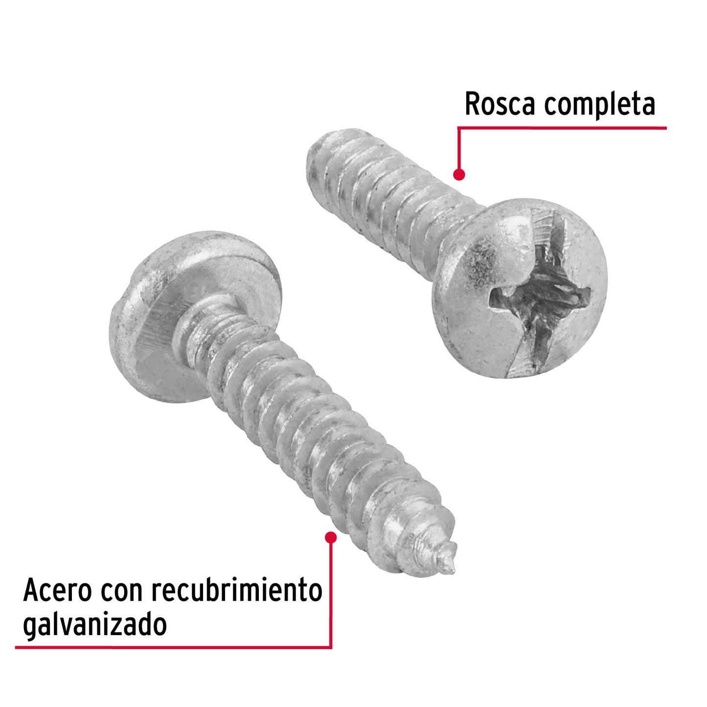 Tornillo gypsum para lamina 12 x 1 pulg