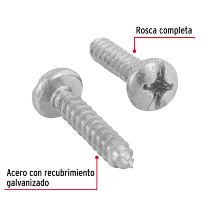 Tornillo gypsum para lamina 12 x 1 pulg