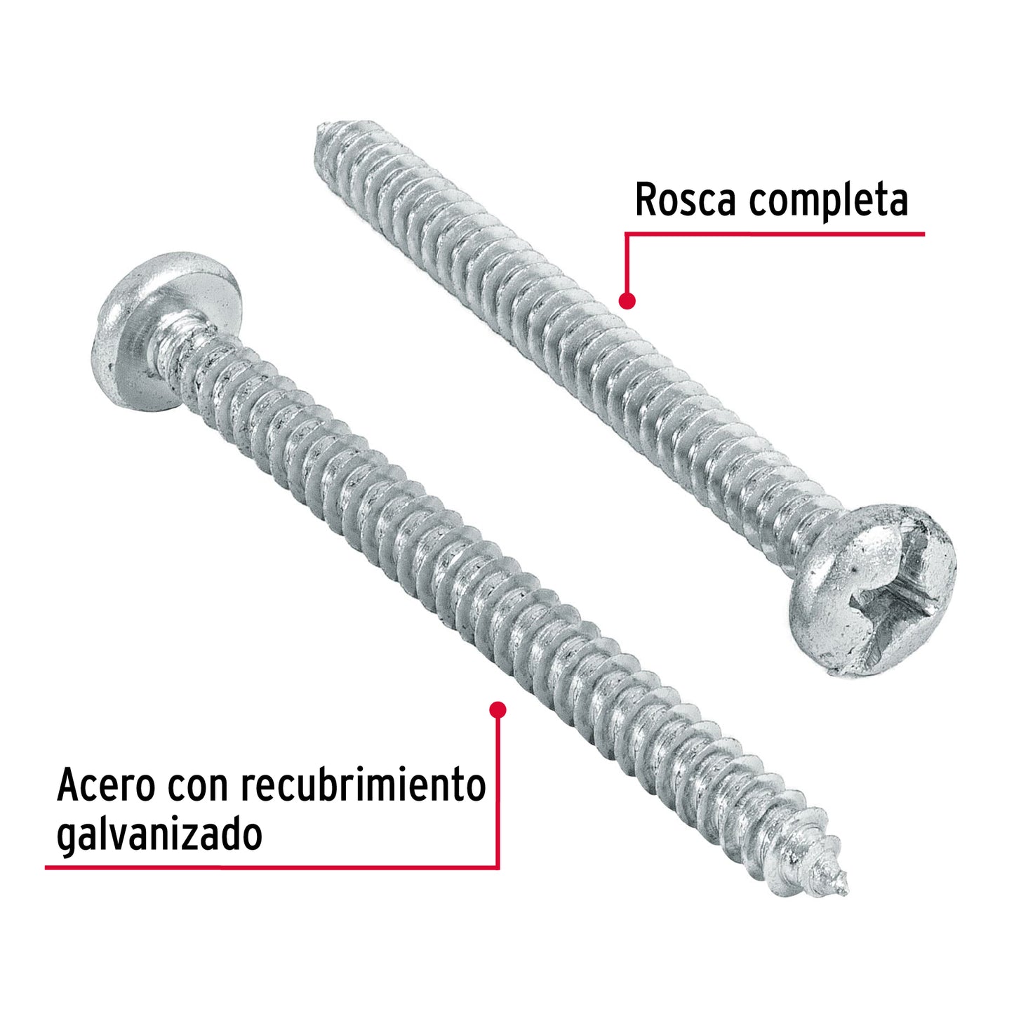 Tornillo gypsum para lamina 12 x 2-1/2 pulg