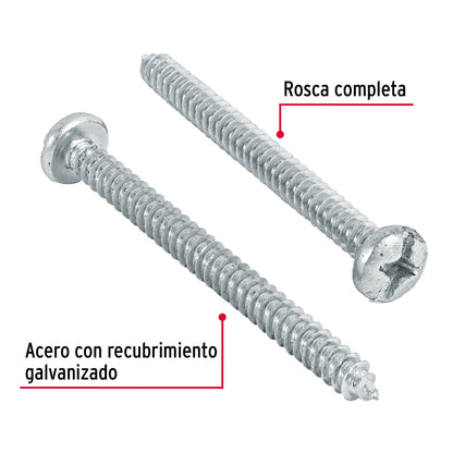 Tornillo gypsum para lamina 12 x 2-1/2 pulg