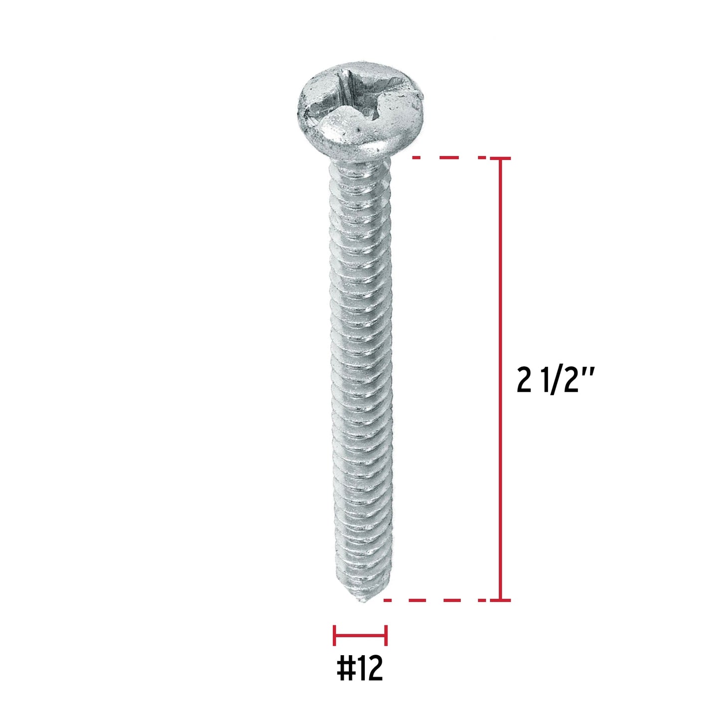 Tornillo gypsum para lamina 12 x 2-1/2 pulg