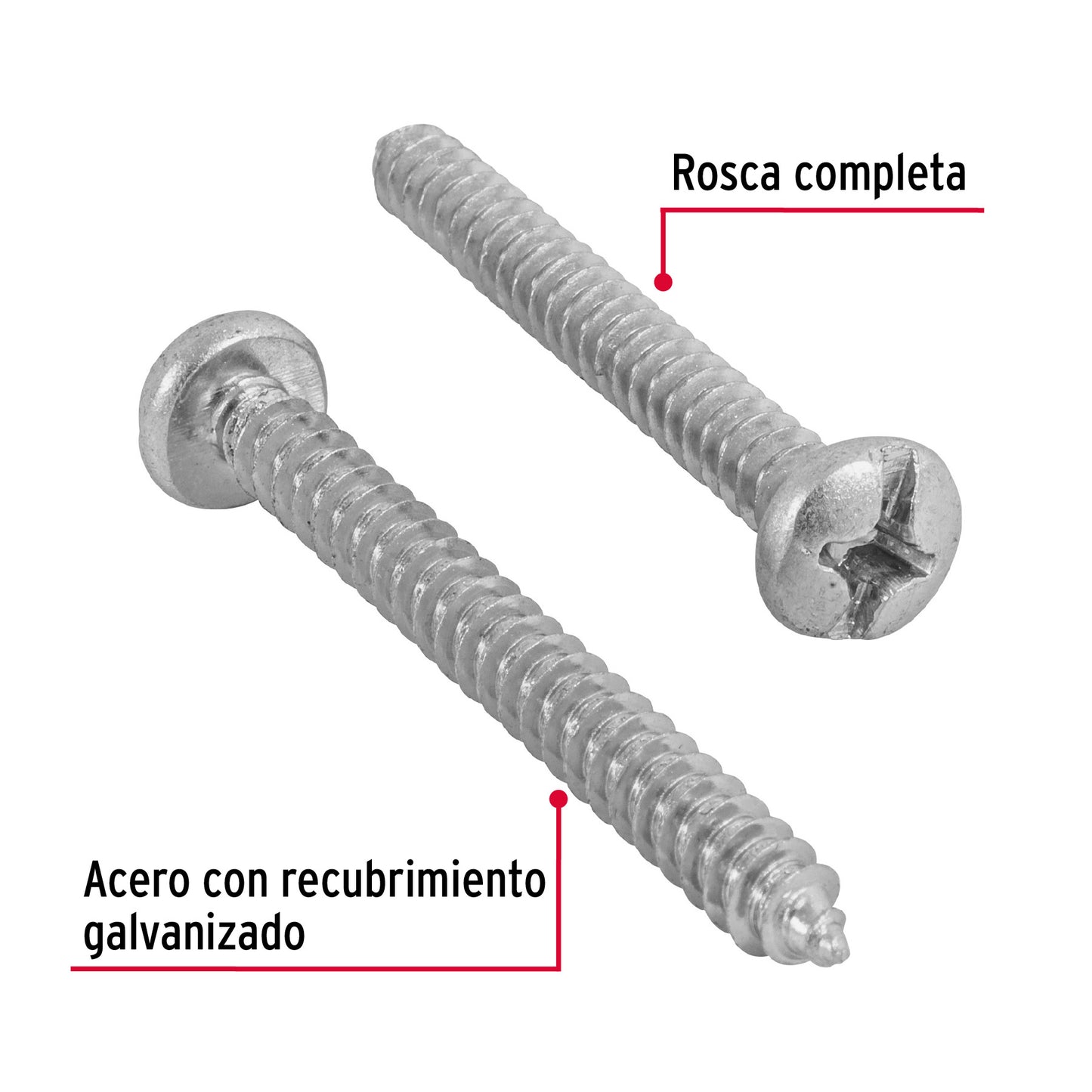 Tornillo gypsum para lamina 12 x 2 pulg
