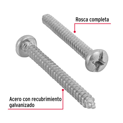 Tornillo gypsum para lamina 12 x 2 pulg