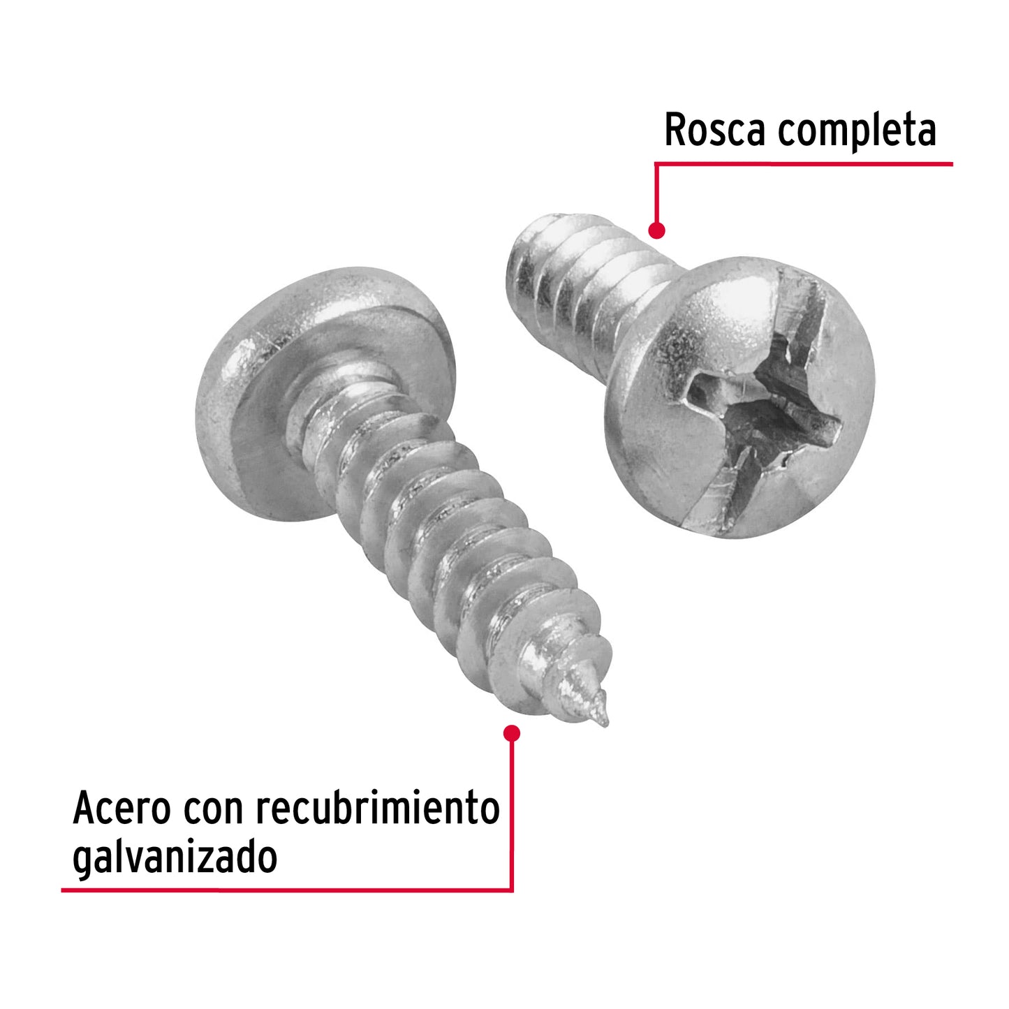 Tornillo gypsum para lamina 12 x 3/4 pulg