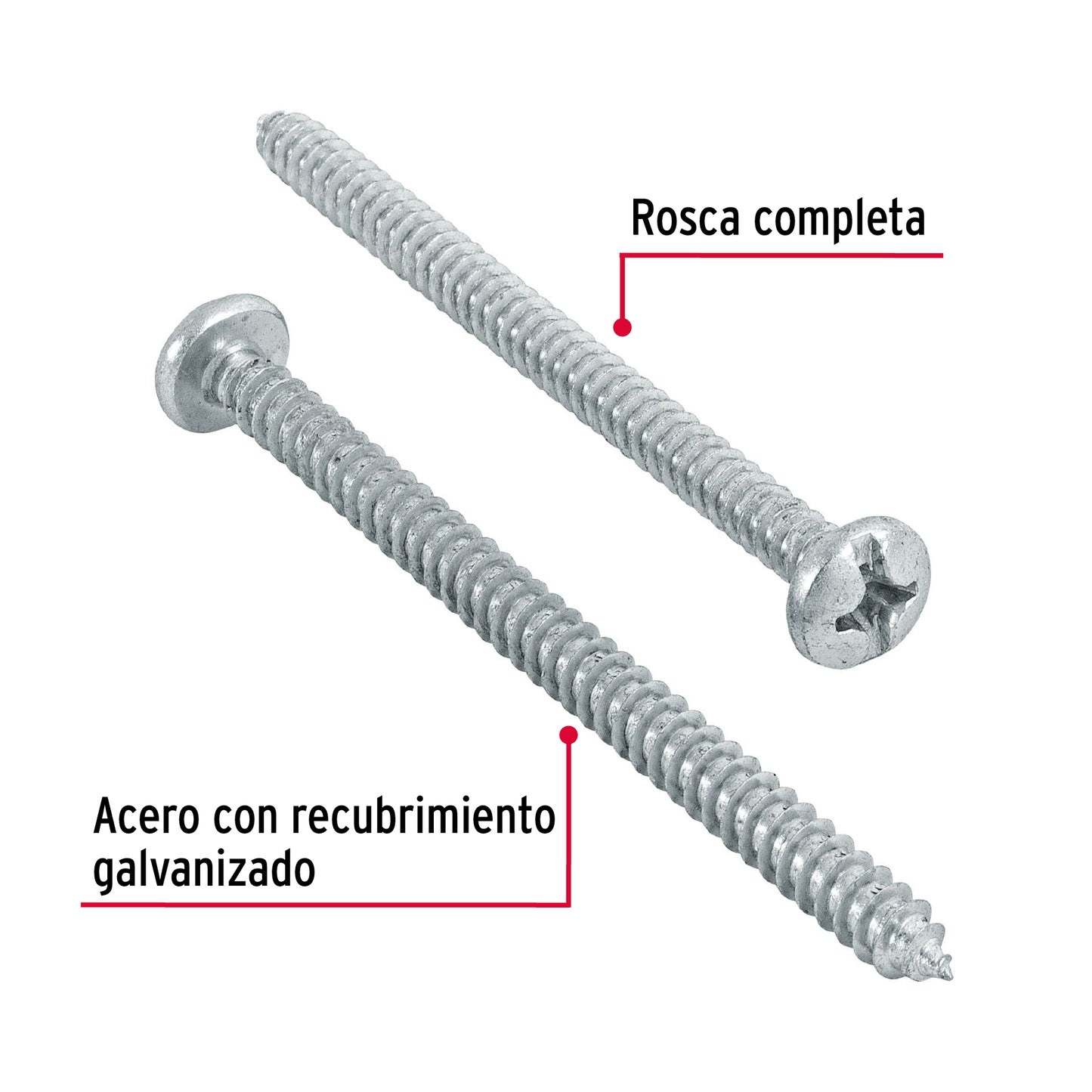 Tornillo gypsum para lamina 12 x 3 pulg