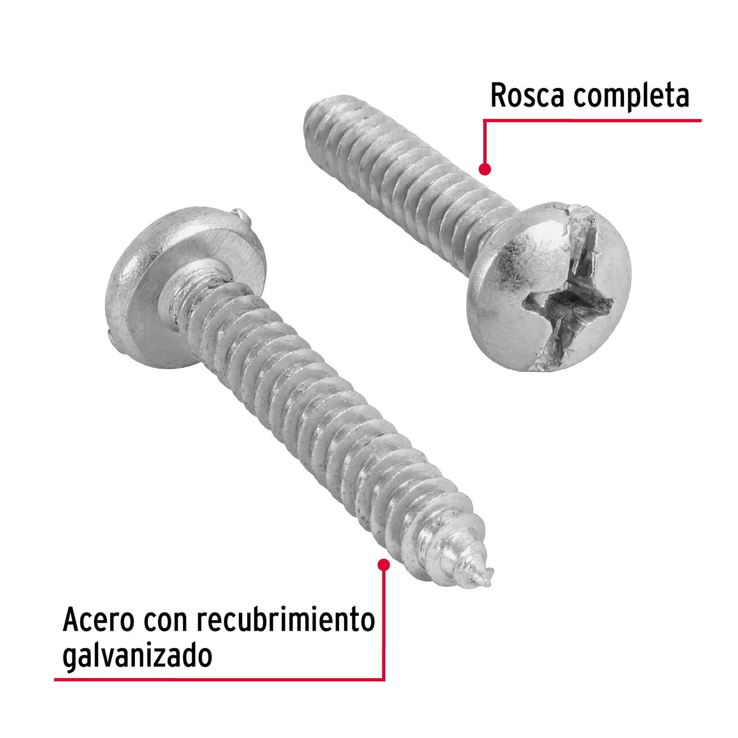 Tornillo gypsum para lamina 14 x 1-1/2 pulg
