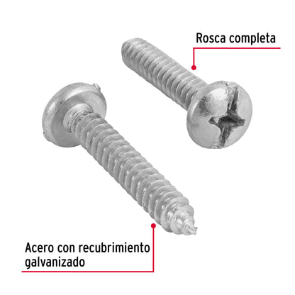 Tornillo gypsum para lamina 14 x 1-1/2 pulg