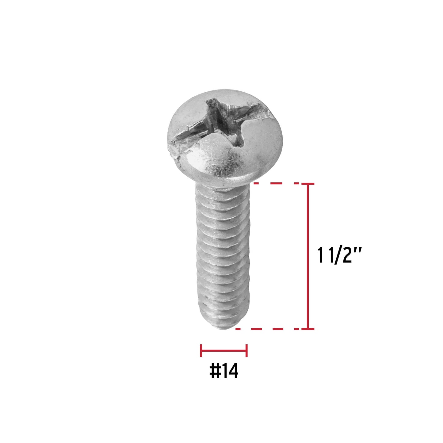 Tornillo gypsum para lamina 14 x 1-1/2 pulg