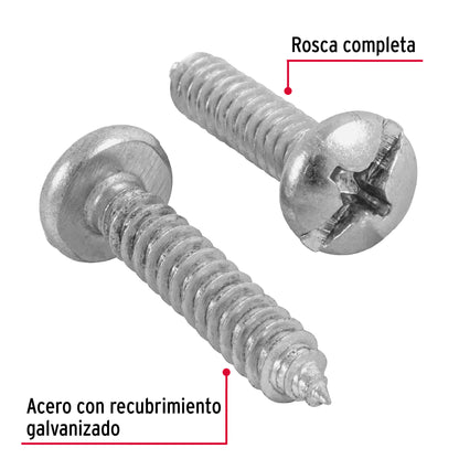 Tornillo gypsum para lamina 14 x 1-1/4 pulg