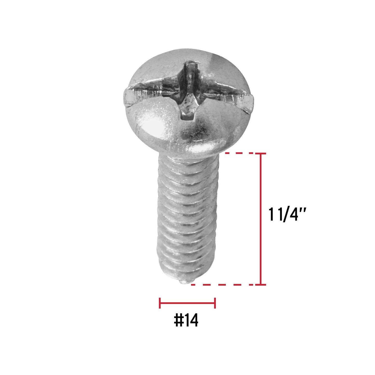Tornillo gypsum para lamina 14 x 1-1/4 pulg