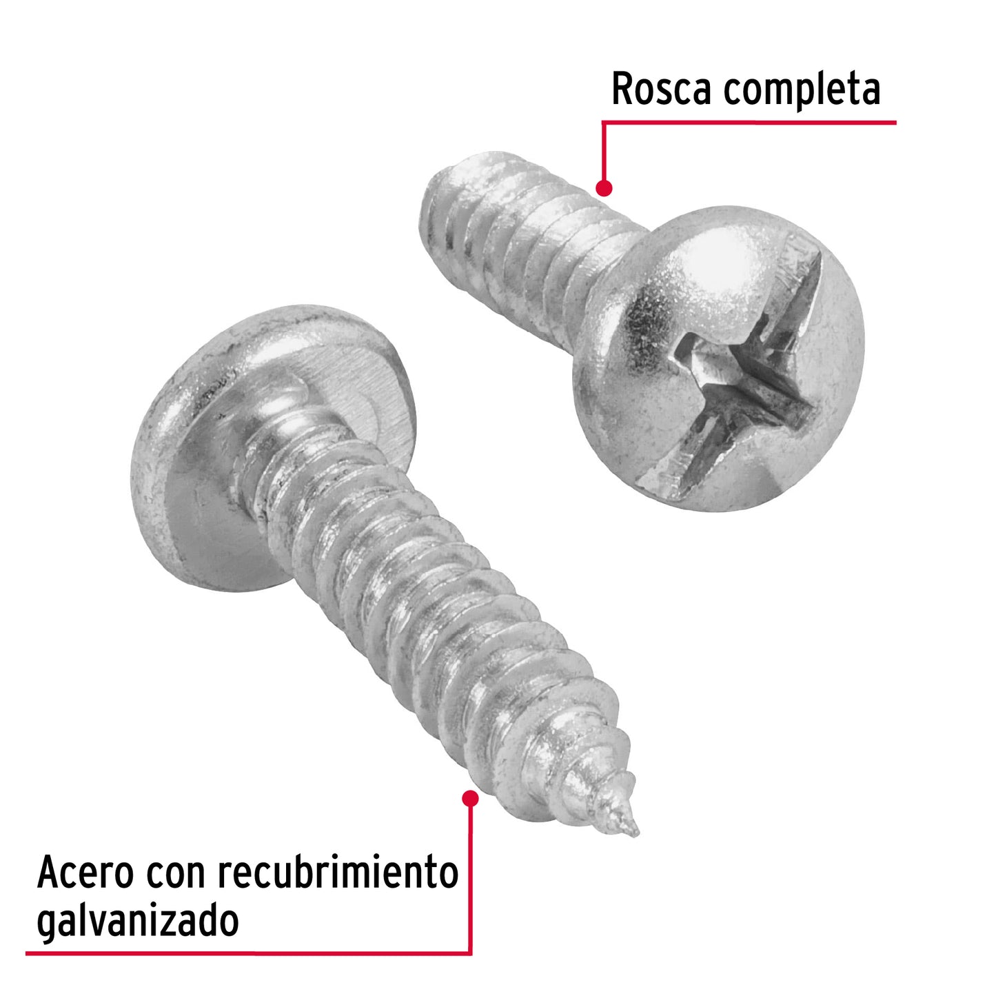 Tornillo gypsum para lamina 14 x 1 pulg
