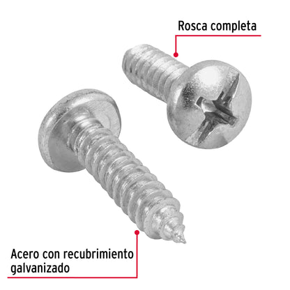 Tornillo gypsum para lamina 14 x 1 pulg