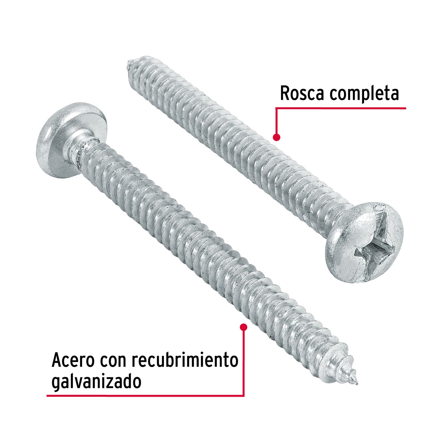 Tornillo gypsum para lamina 14 x 2-1/2 pulg