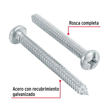 Tornillo gypsum para lamina 14 x 2-1/2 pulg