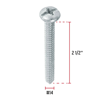 Tornillo gypsum para lamina 14 x 2-1/2 pulg
