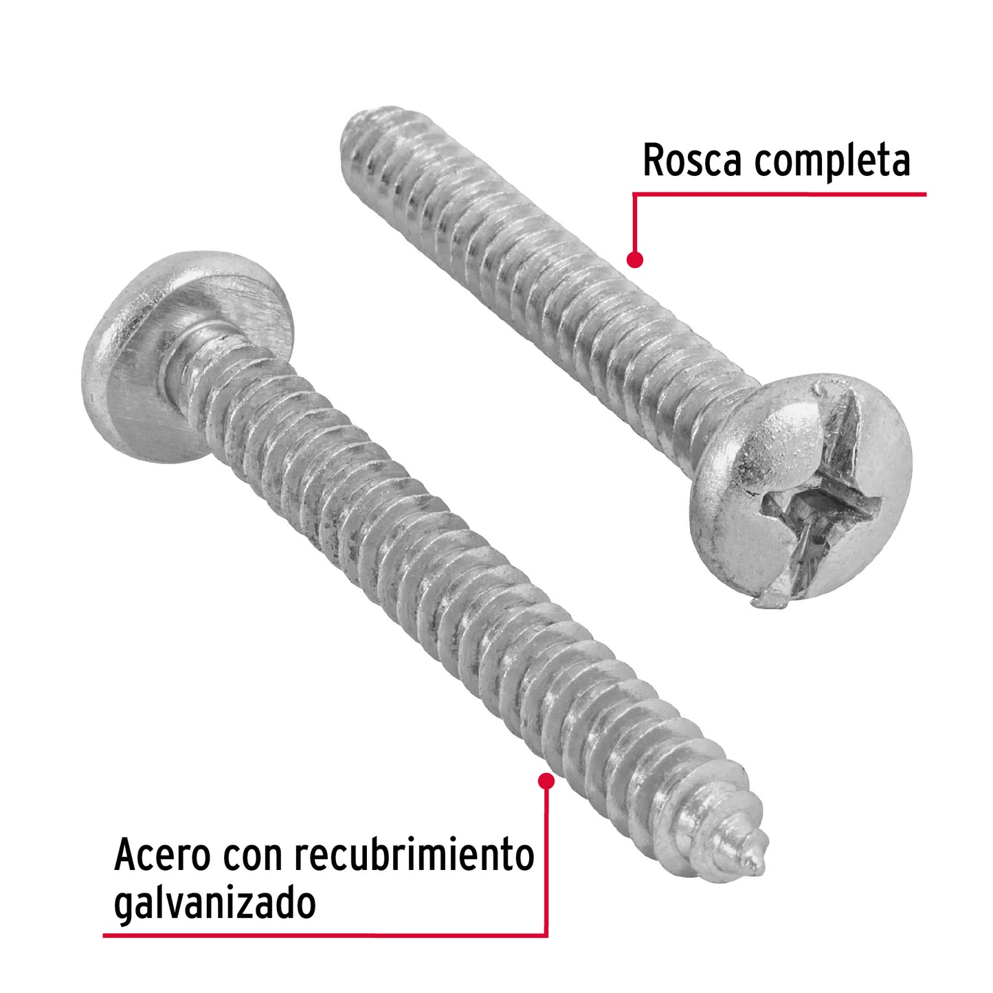 Tornillo gypsum para lamina 14 x 2 pulg