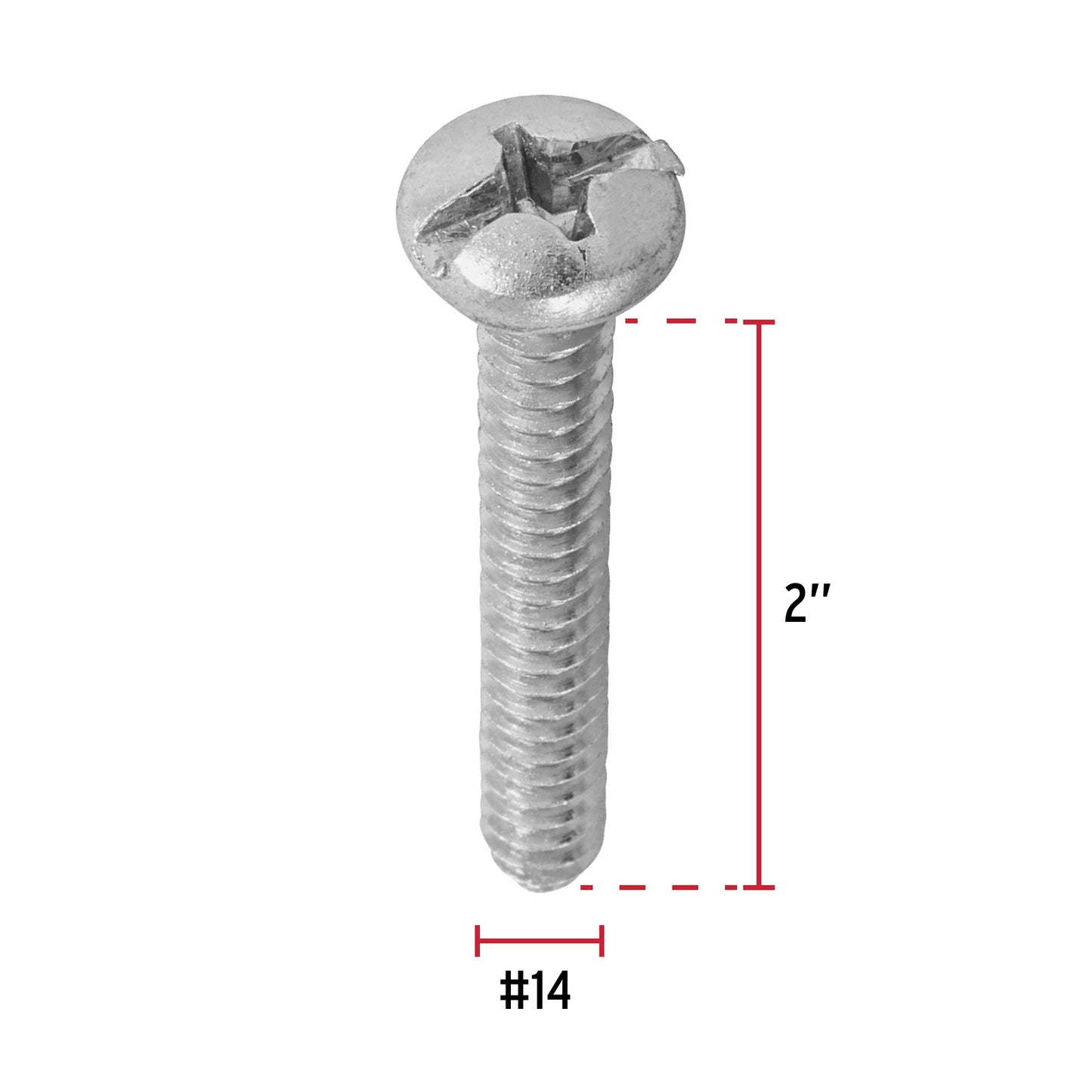 Tornillo gypsum para lamina 14 x 2 pulg