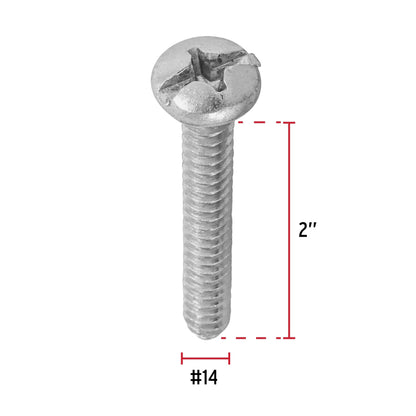 Tornillo gypsum para lamina 14 x 2 pulg