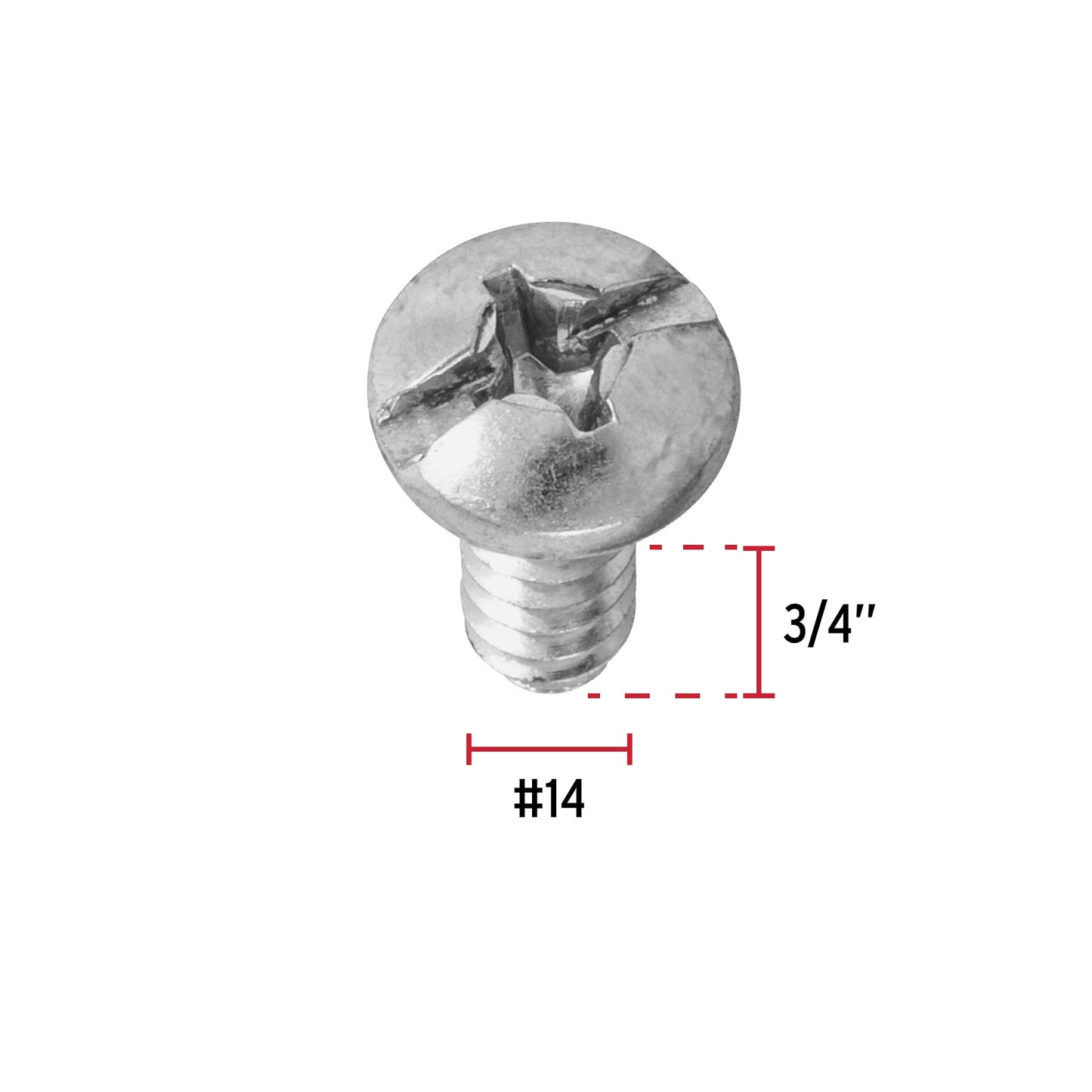 Tornillo gypsum para lamina 14 x 3/4 pulg