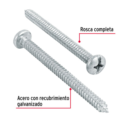 Tornillo gypsum para lamina 14 x 3 pulg