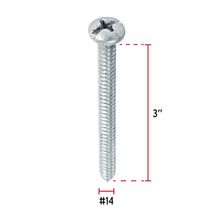 Tornillo gypsum para lamina 14 x 3 pulg