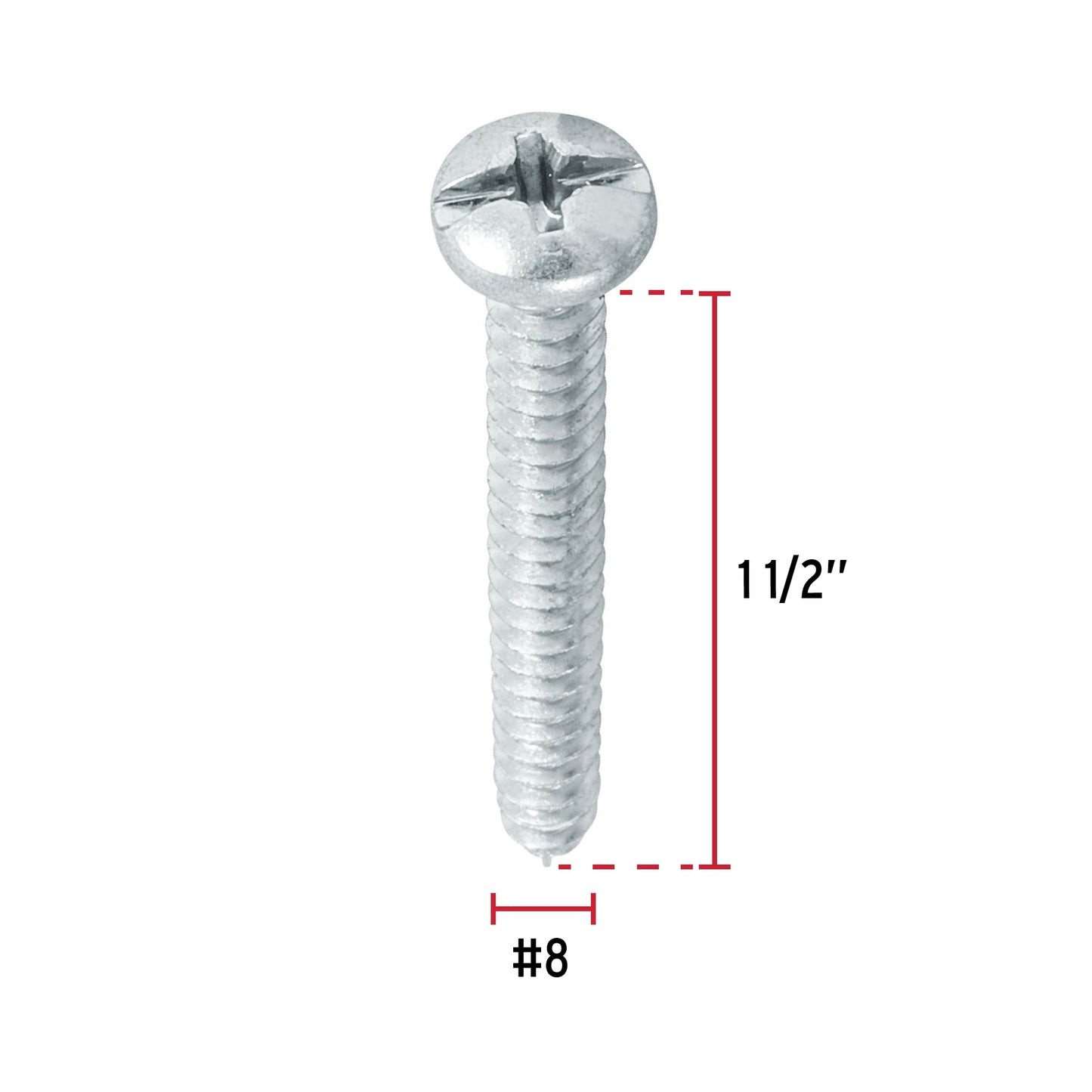 Tornillo gypsum para lamina 8 x 1-1/2 pulg