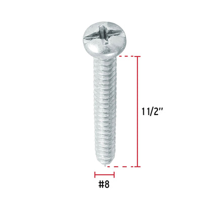Tornillo gypsum para lamina 8 x 1-1/2 pulg