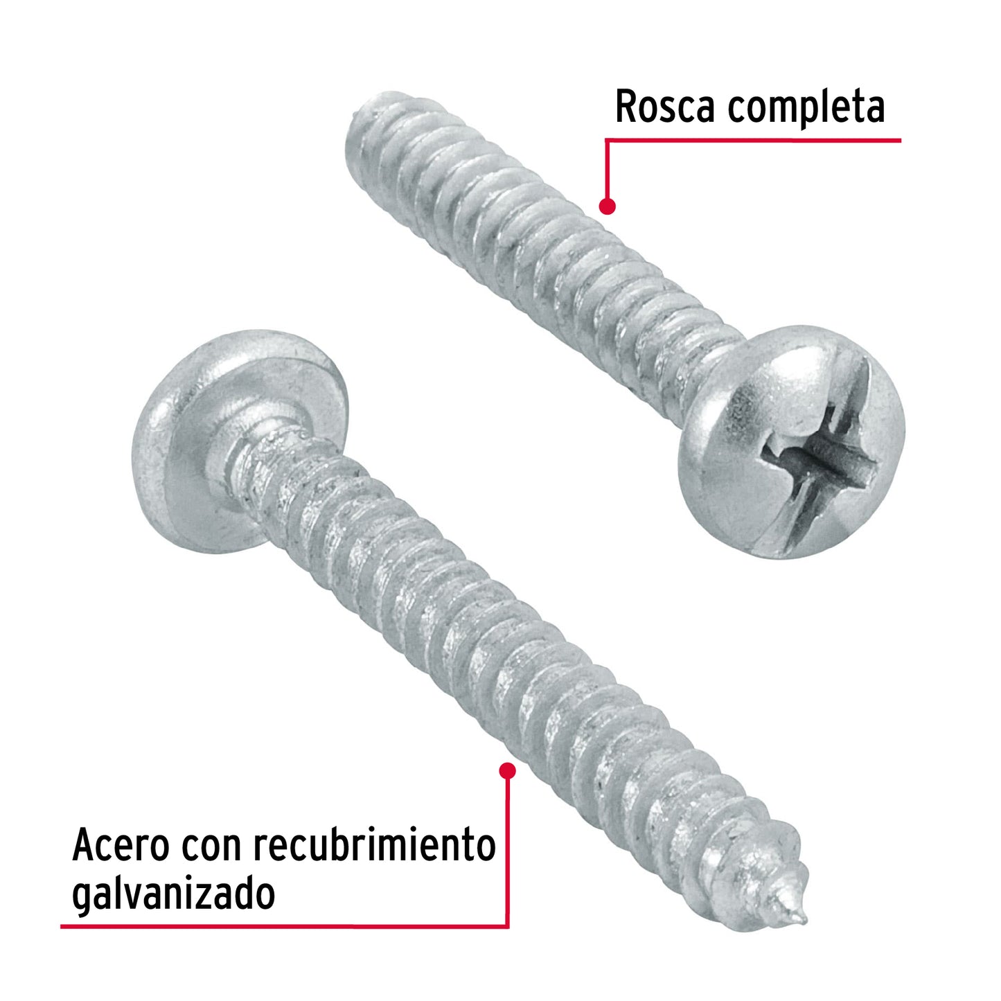 Tornillo gypsum para lamina 8 x 1-1/4 pulg