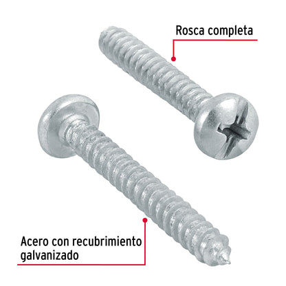 Tornillo gypsum para lamina 8 x 1-1/4 pulg